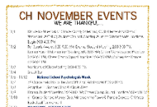 CH November Events